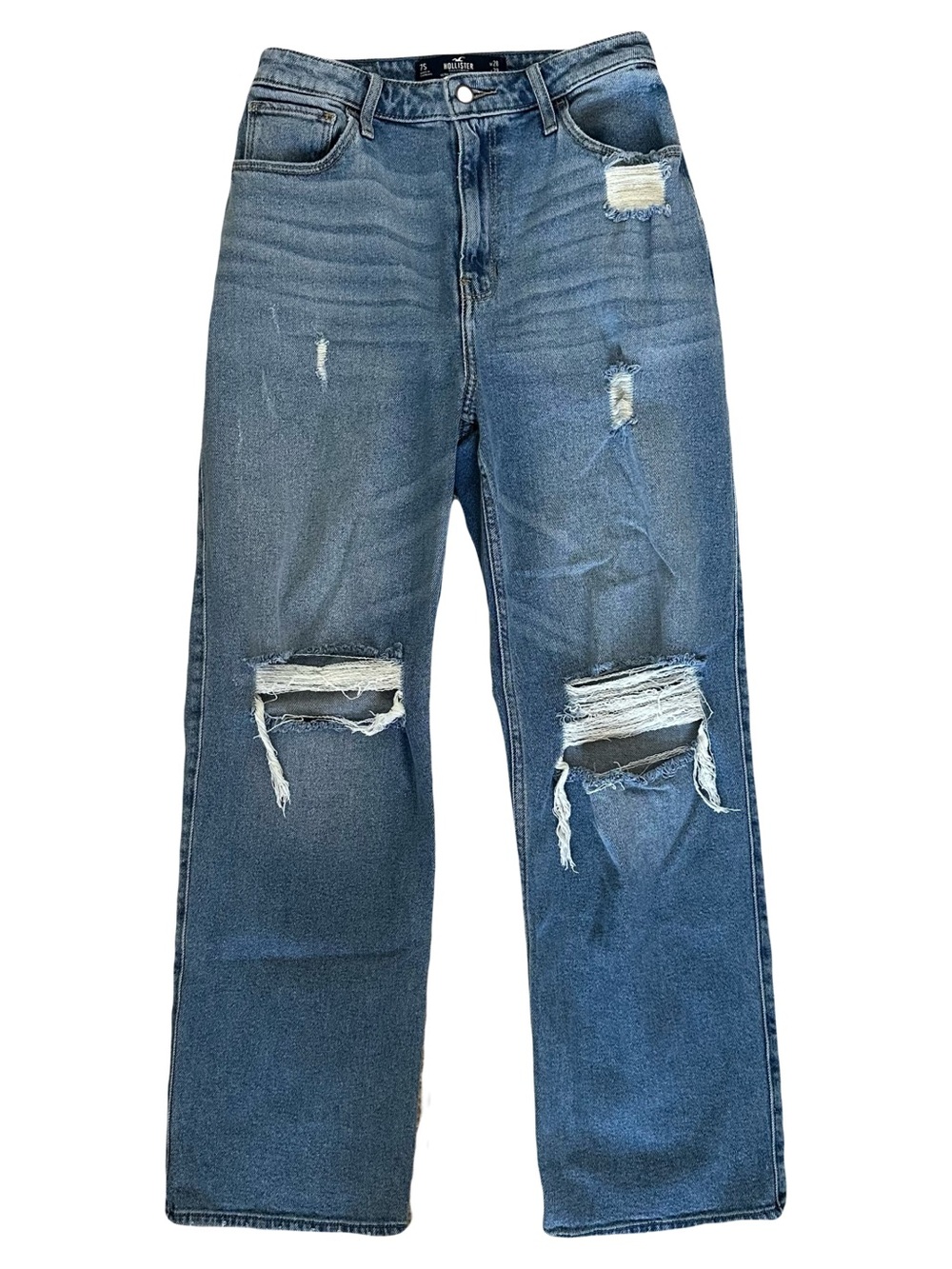 Hollister Light Blue Ultra High-Rise Dad Jeans